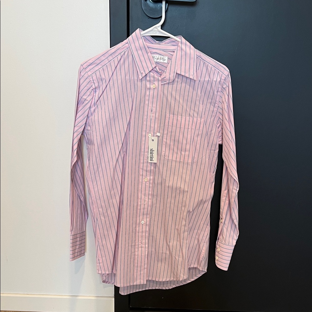 J. Crew Women's Pink Striped Button Down Shirt